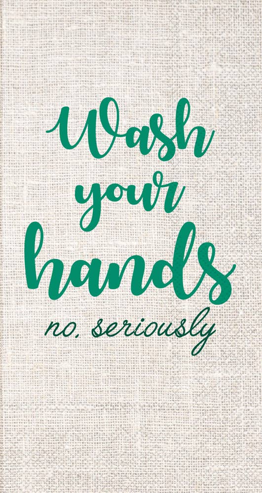 Wash Your Hands - Paper Guest Towel