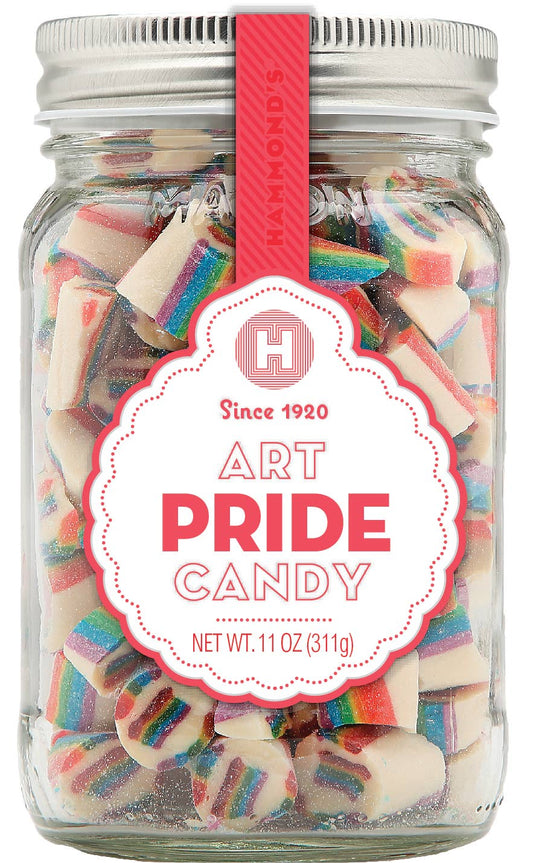 Mason Jar Pride Art Candy 11oz