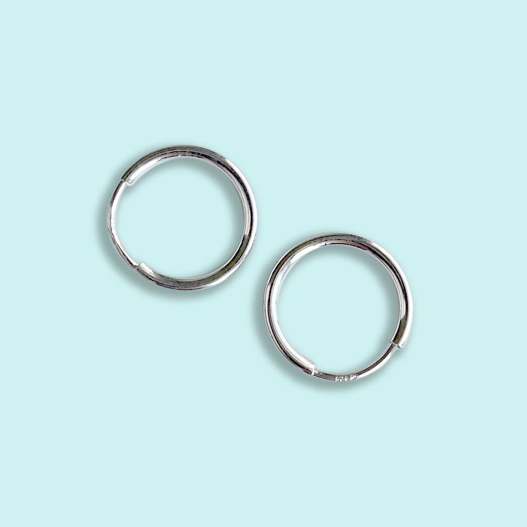 Ornamental Things - Tiny Sterling Silver Hoops