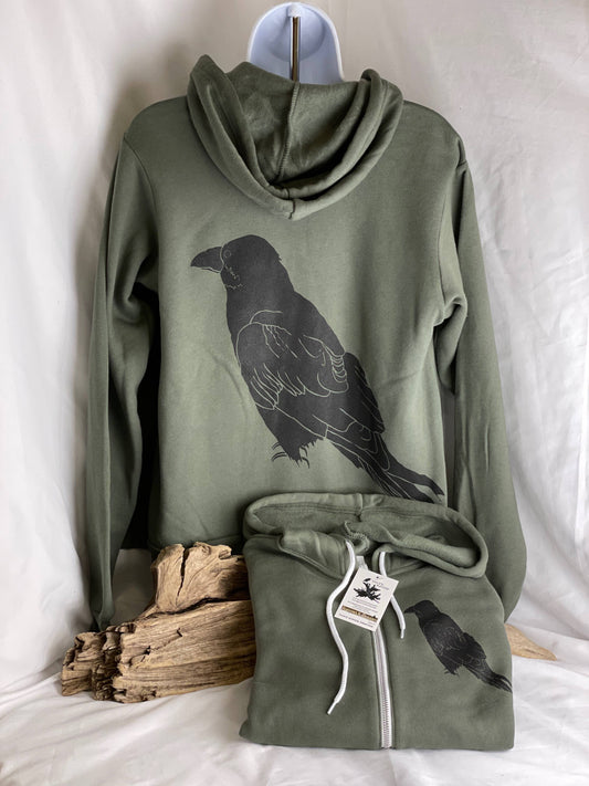 Perched Raven Ultra Soft Premium Bella-Canvas Hoodie