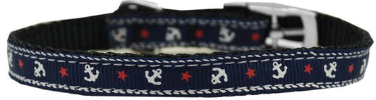 Anchors Nylon Dog Collar with classic buckle 3/8"
