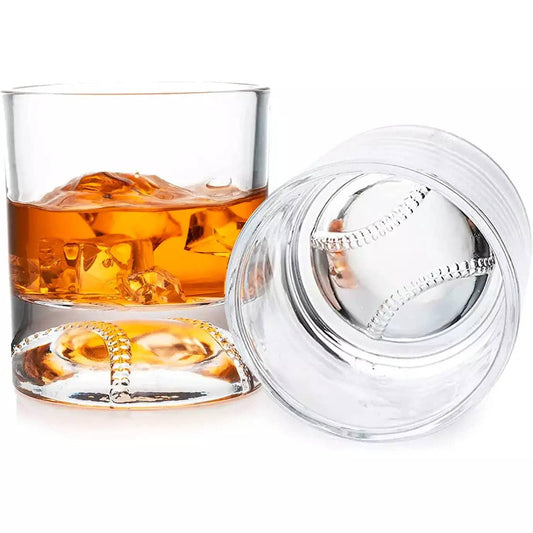 Baseball Whiskey Glass