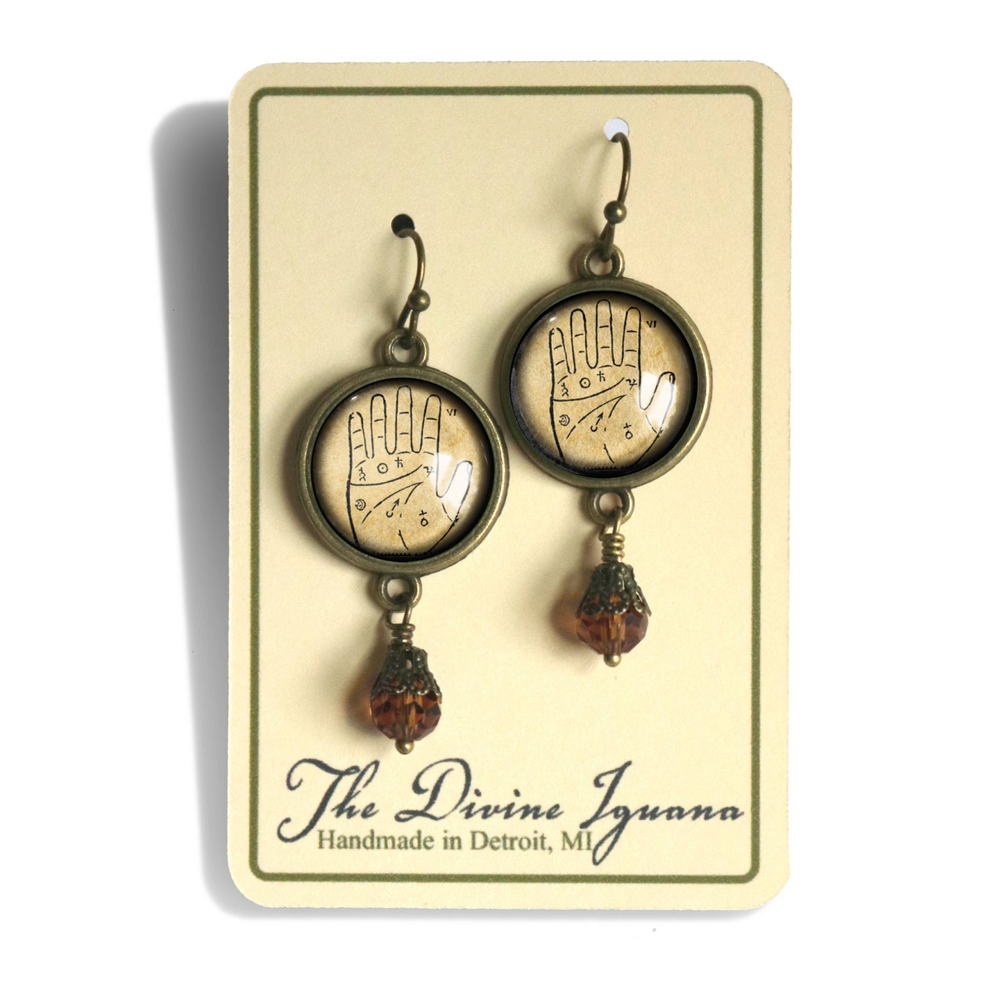 Palmistry Chart Earrings