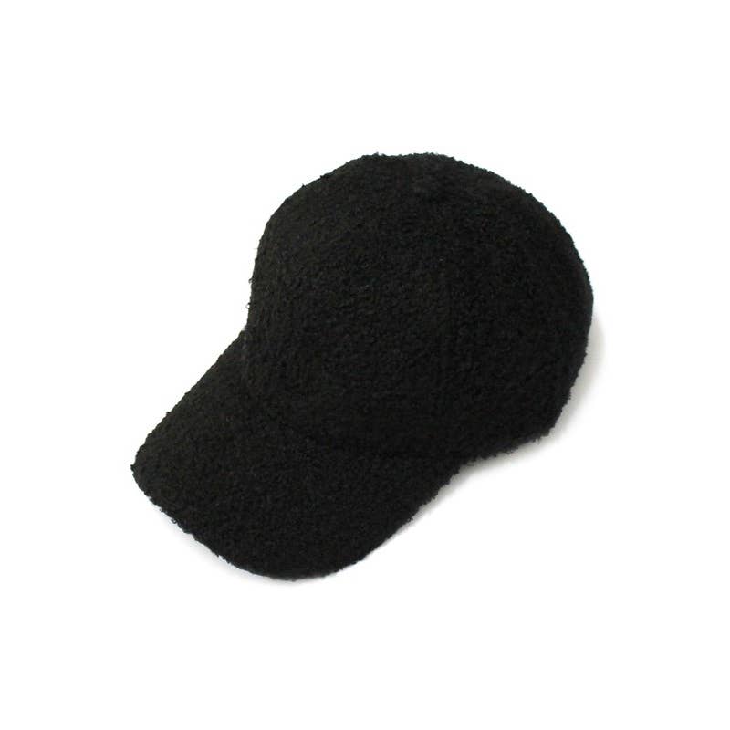 Black Sherpa Baseball Cap