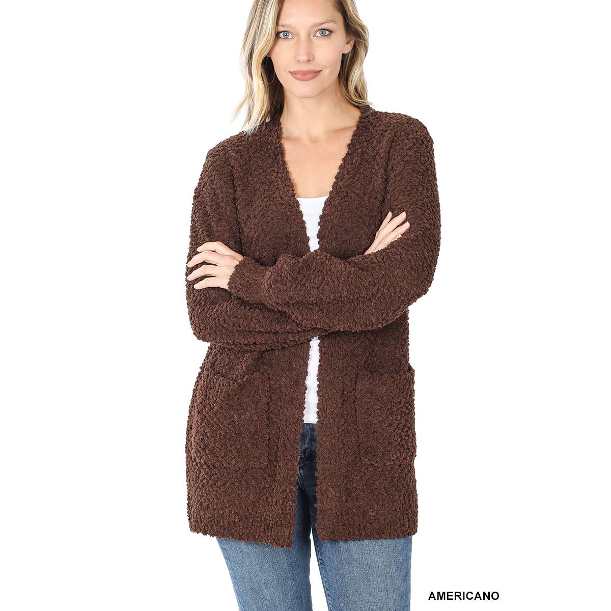 Chocolate Brown Cardigan Sweater