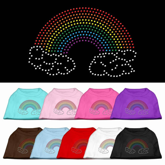 Rainbow Rhinestone Dog Shirts