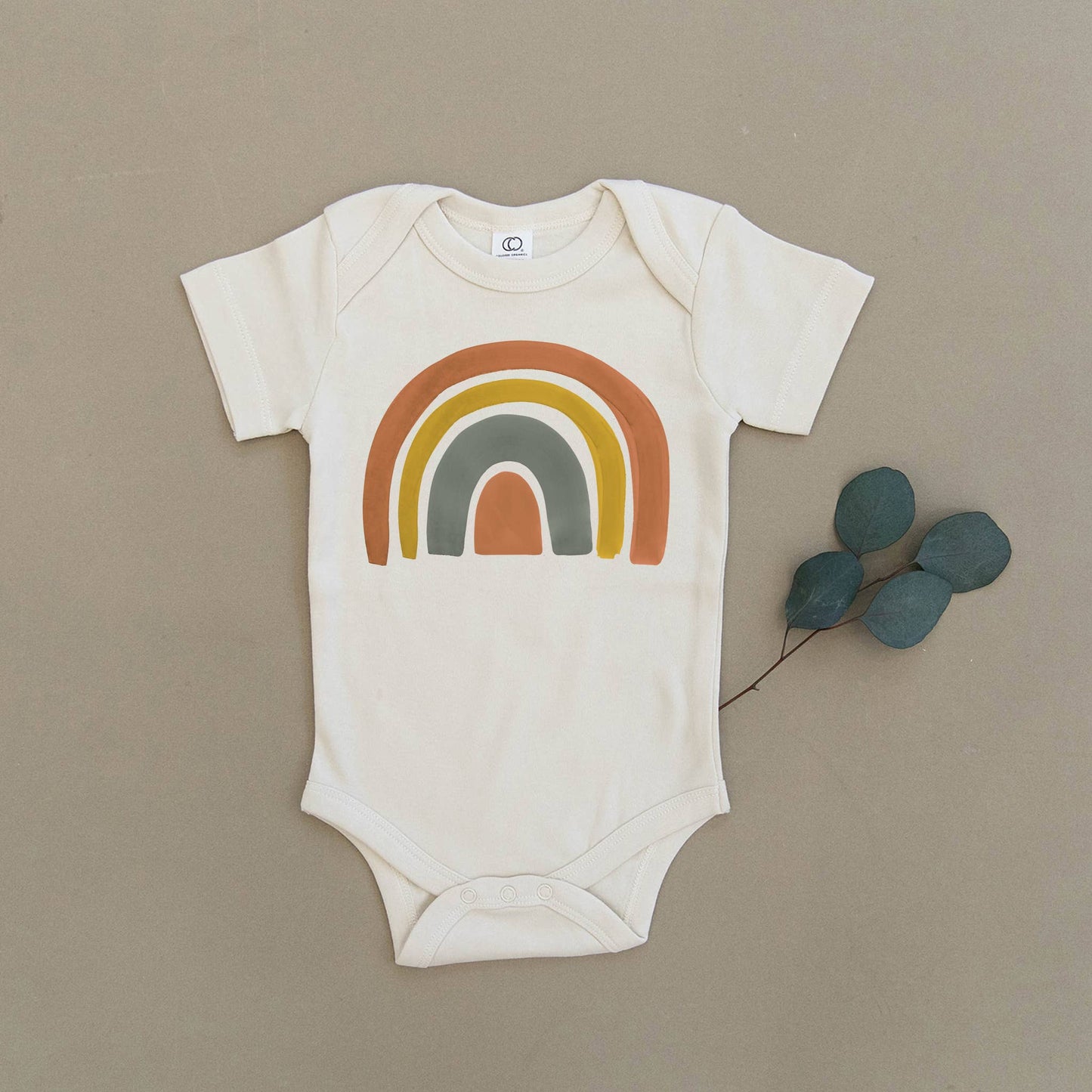 Dark Rainbow Organic Baby Onesie