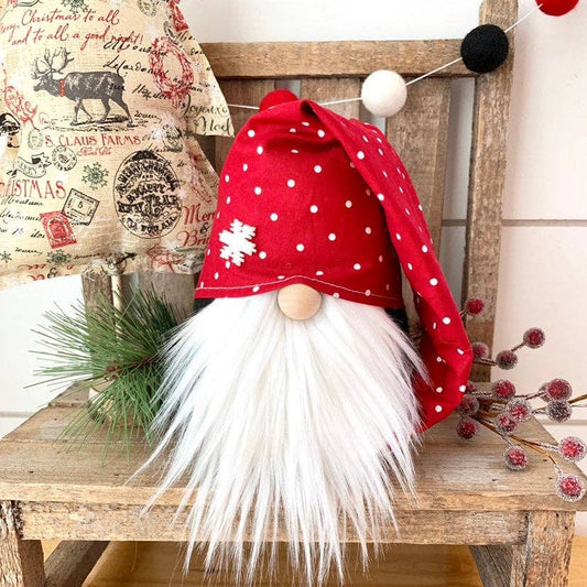 7" Single Cranberry Christmas Gnome, Boy Or Girl