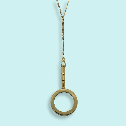 Ornamental Things - Long Y-drop Magnifying Glass Necklace