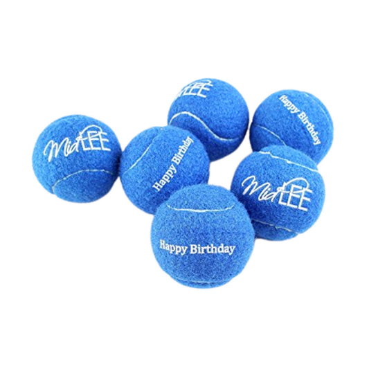 Happy Birthday Mini Tennis Ball Blue