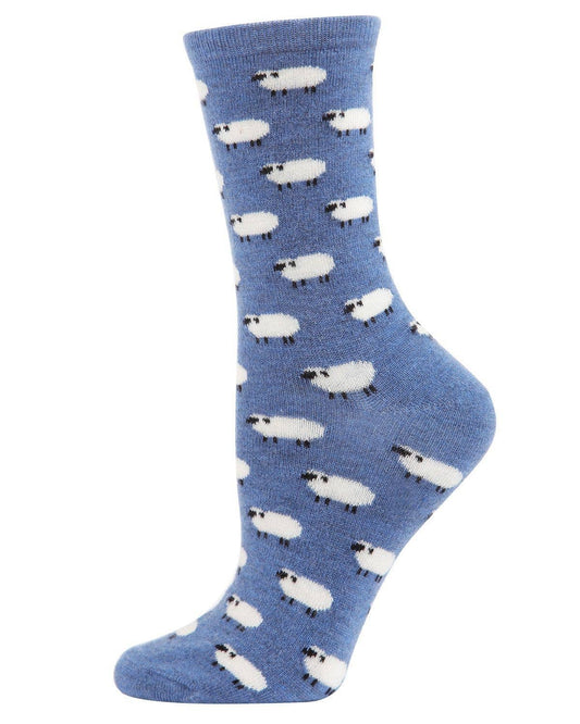 Sheep Cashmere Blend Crew Socks