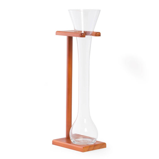 Ale Glass with Wooden Stand, 24oz.