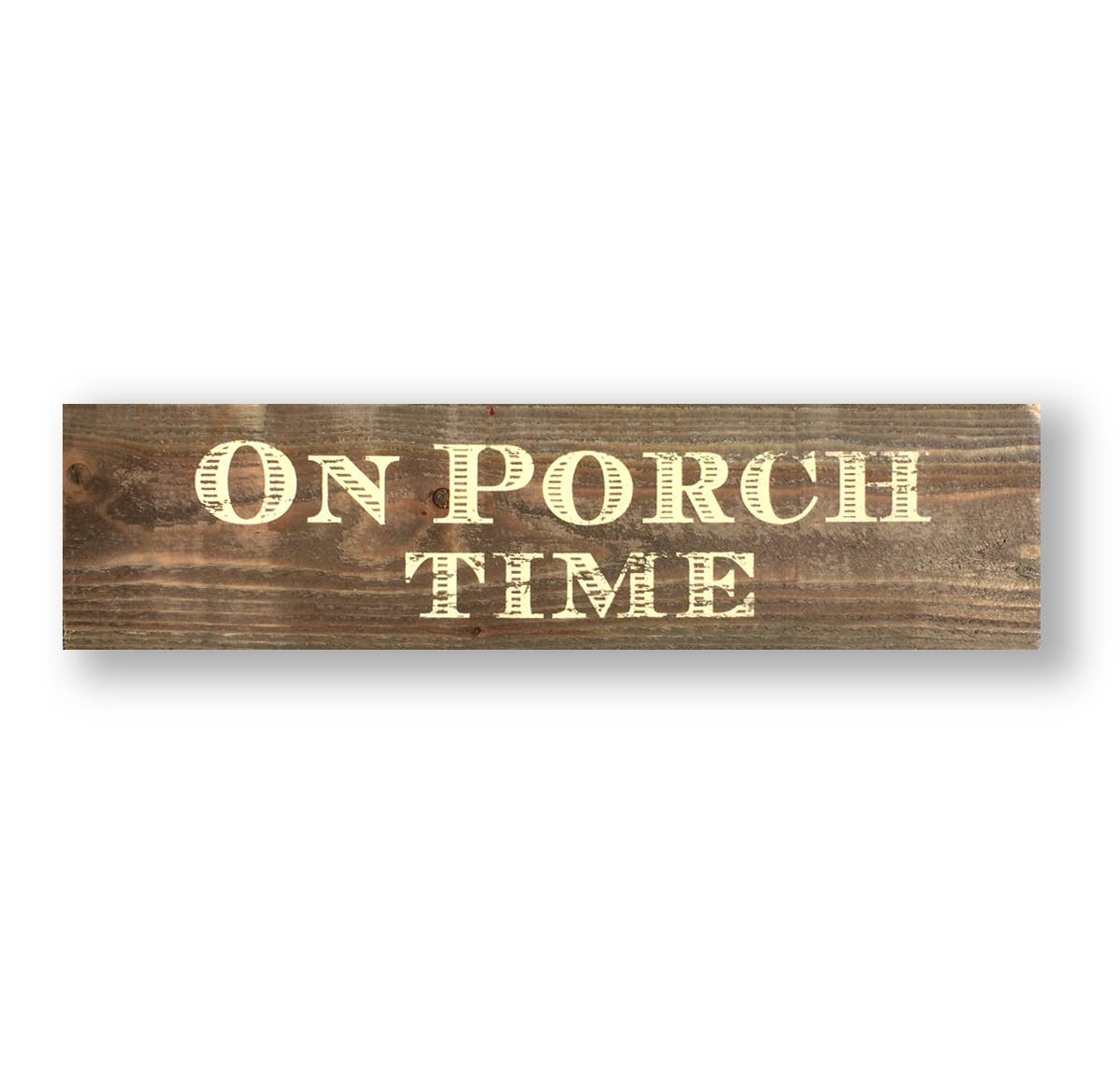 Cedar On Porch Time sign 5 x 23