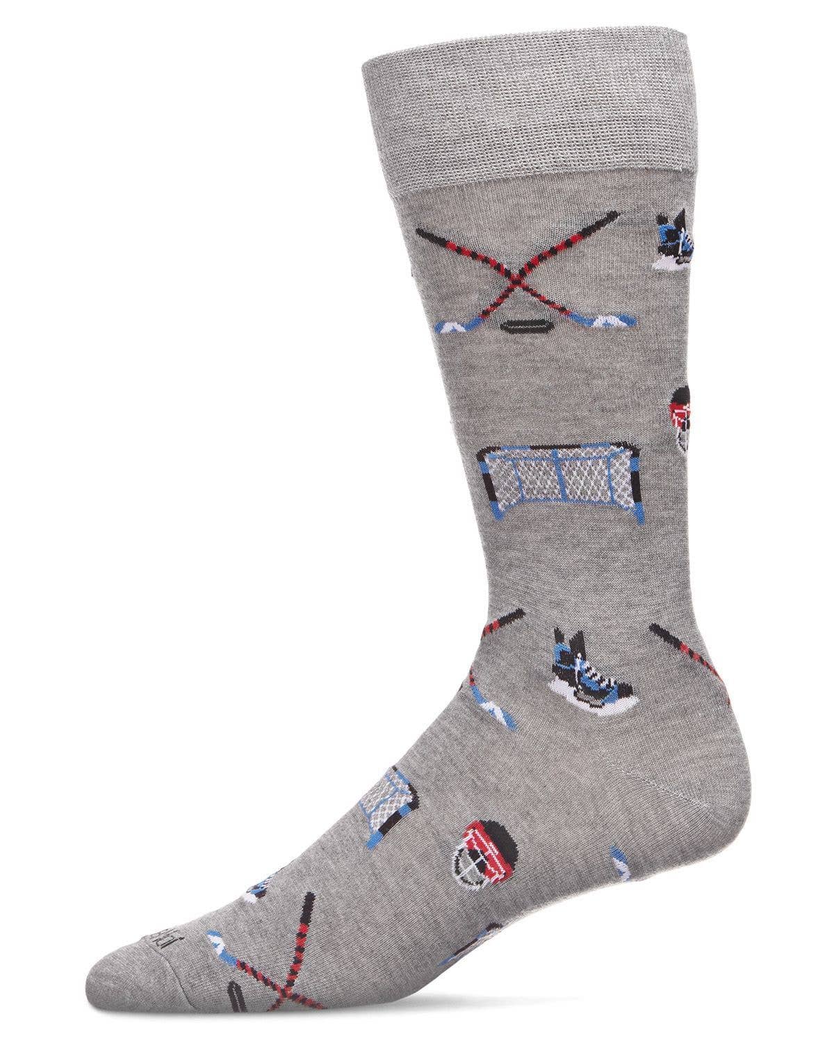 Hockey Lover Bamboo Men's Crew Socks