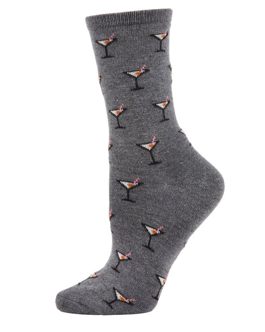 Martini Cashmere Blend Crew Socks