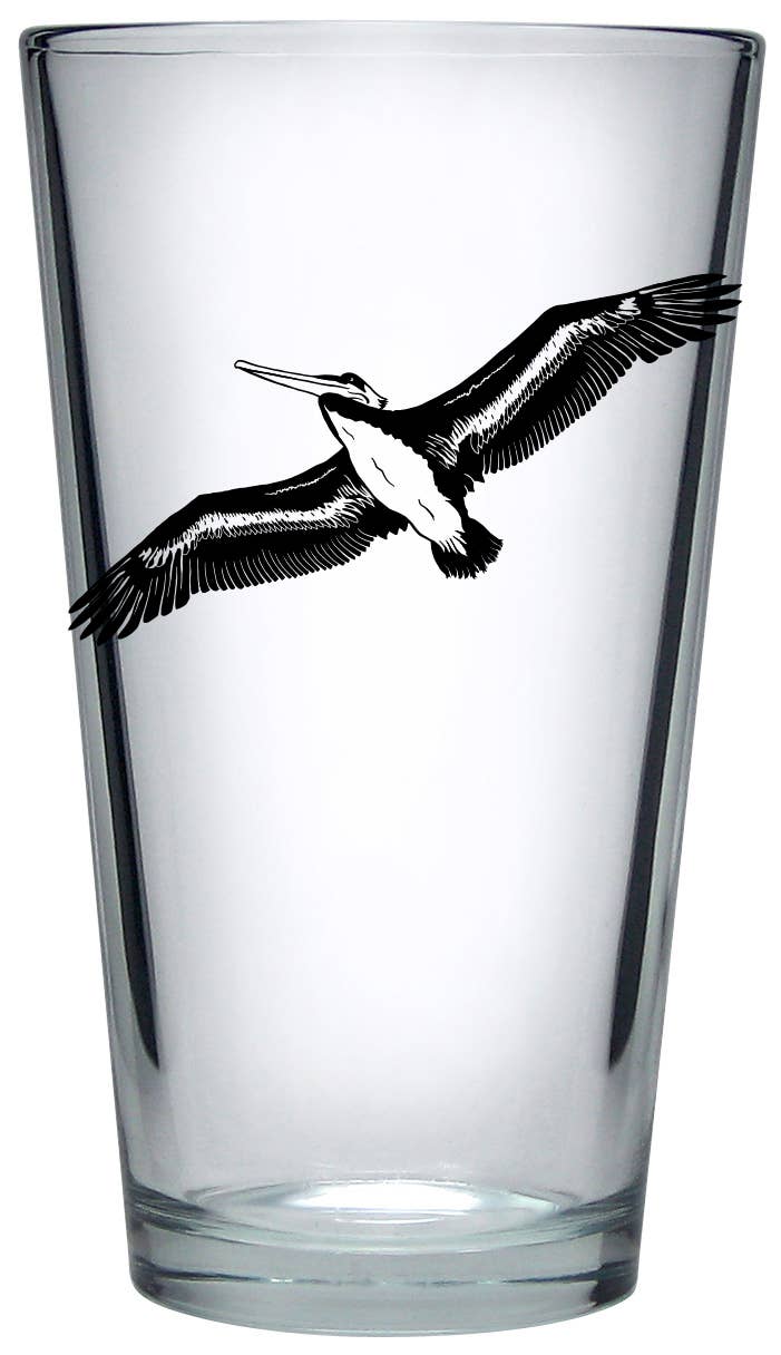 Pelican Pint Glass - Singled Boxed