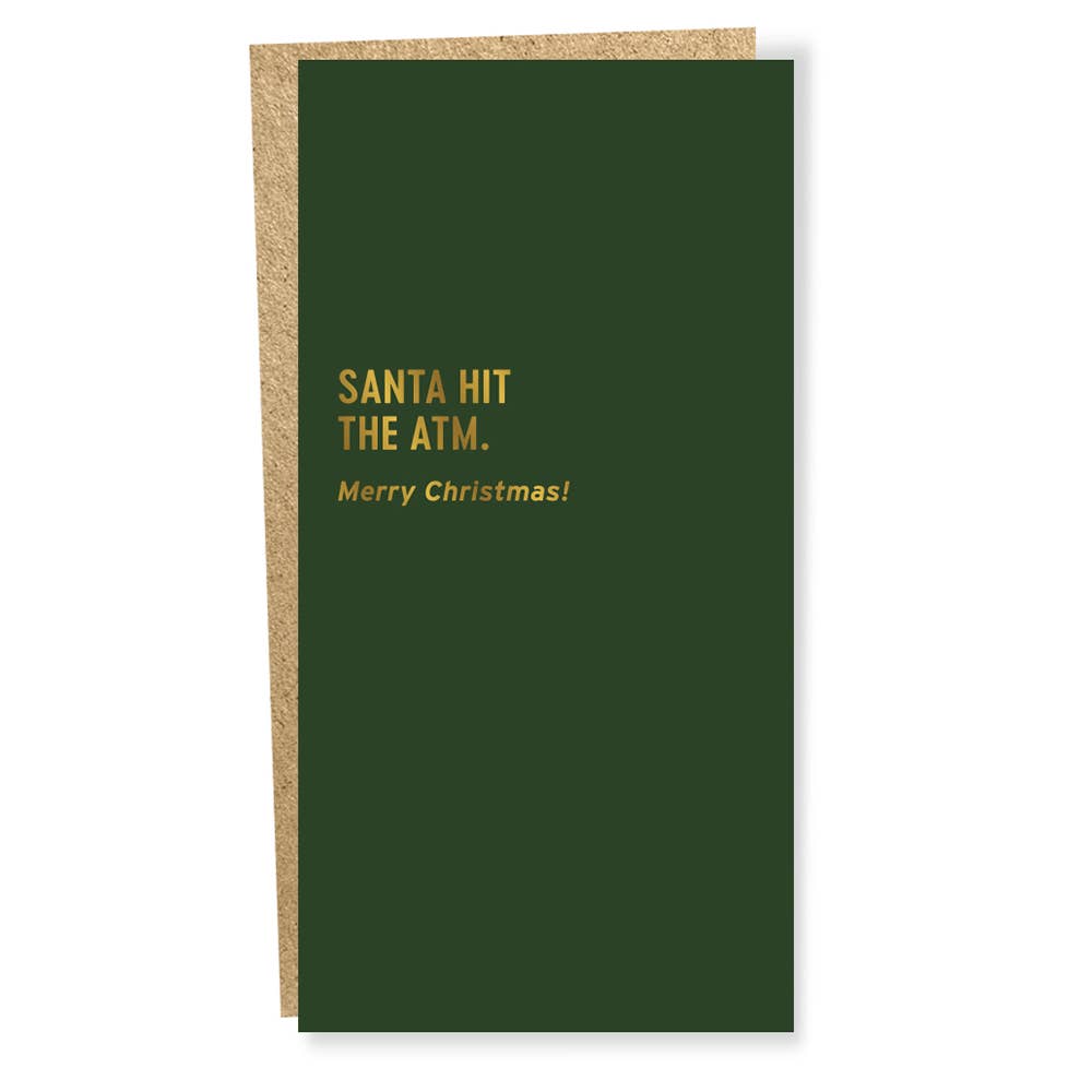 Cash Card- Santa Hit the ATM