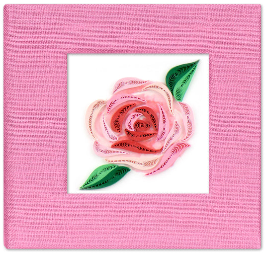 Pink Rose Sticky Note Pad Cover
