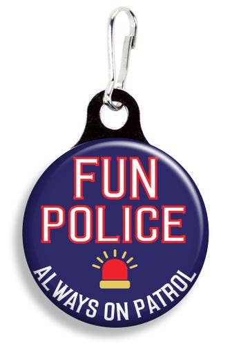 Fun Police Collar Charm
