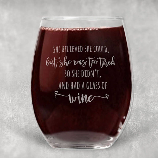 Believed Wine Glass